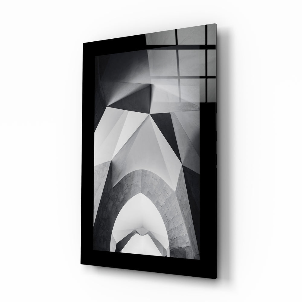 Architectural arch gate glass wall art