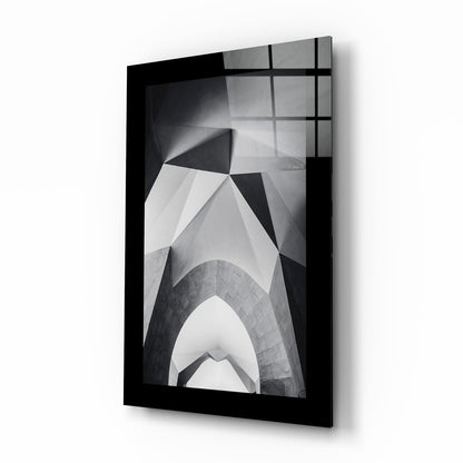 Architectural arch gate glass wall art