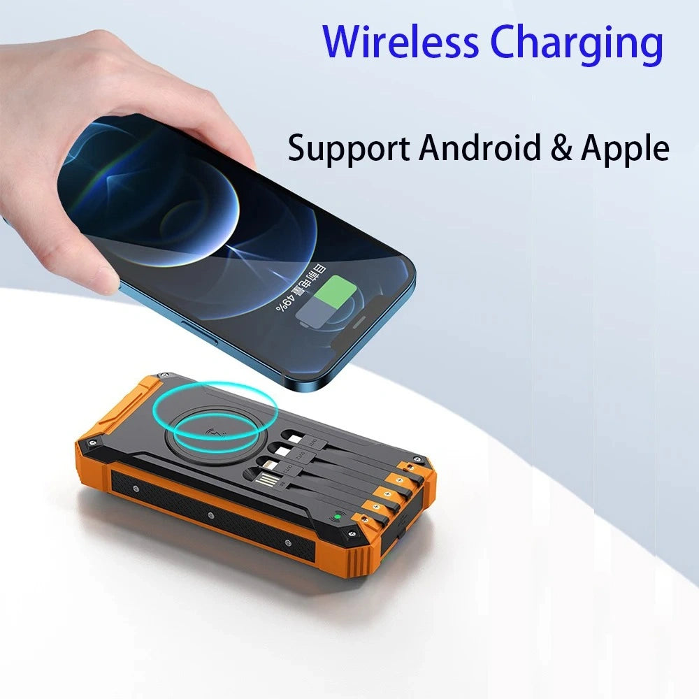 Solar Powered Phone Charger – Wireless Solar Power Bank (Stay Charged Anywhere)