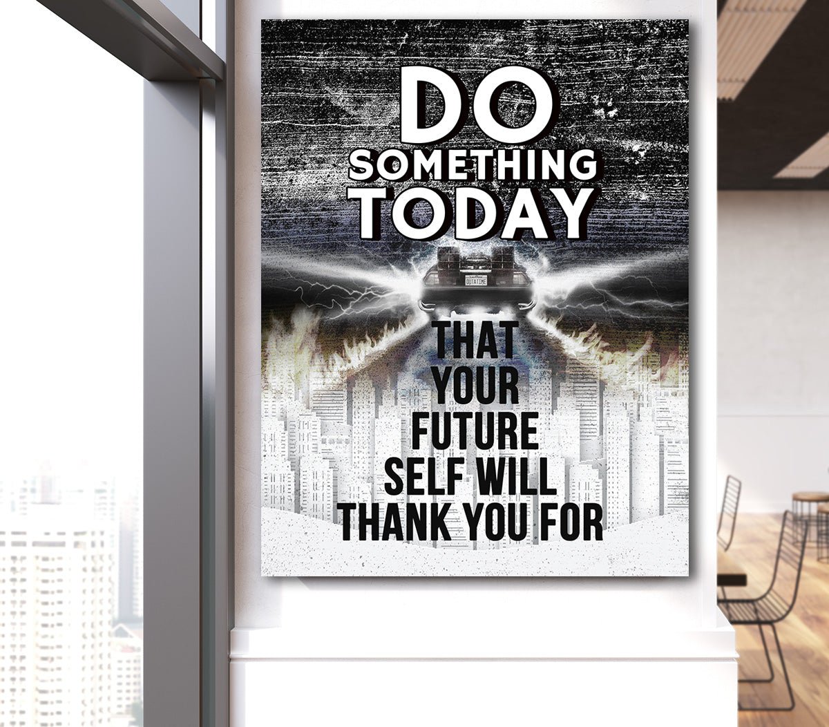 Do something today future self motivational canvas wall art