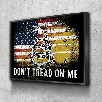 Don't Tread On Me Patriotic Canvas Wall Art