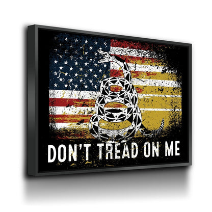 Don't Tread On Me patriotic canvas wall art