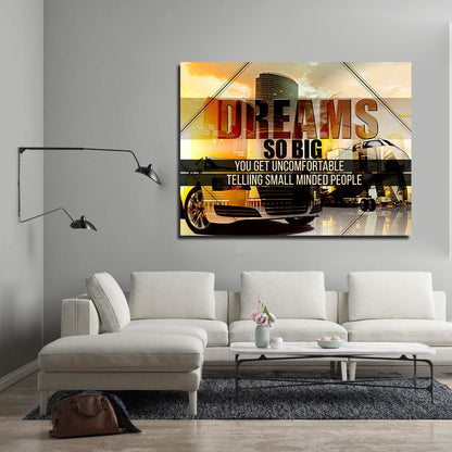 Dreams So Big Motivational Canvas Wall Art