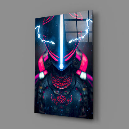 Thunder Fighter Glass Wall Art