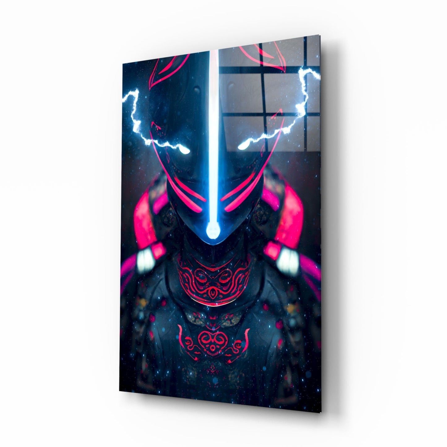 Thunder Fighter Glass Wall Art