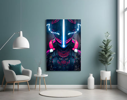 Thunder Fighter Glass Wall Art