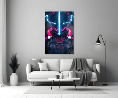Thunder Fighter Glass Wall Art