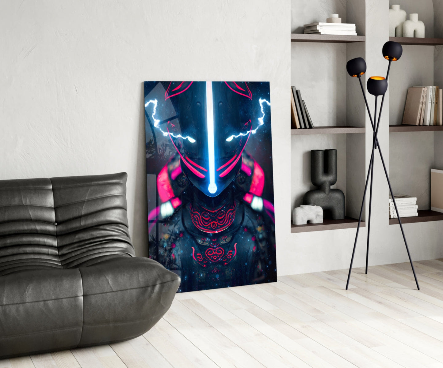 Thunder Fighter Glass Wall Art