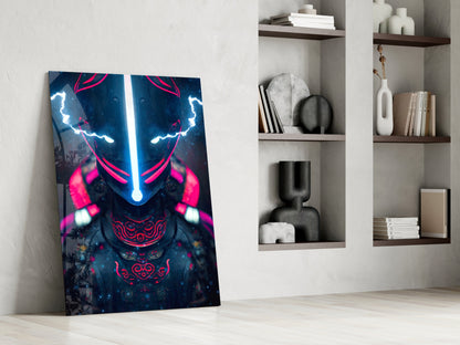Thunder Fighter Glass Wall Art