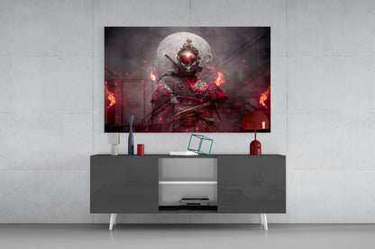Fire Fighter Glass Wall Art
