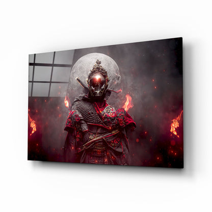 Fire Fighter Glass Wall Art