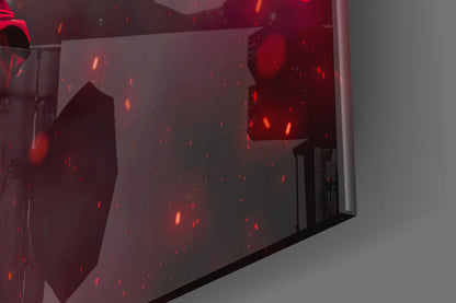 Fire Fighter Glass Wall Art