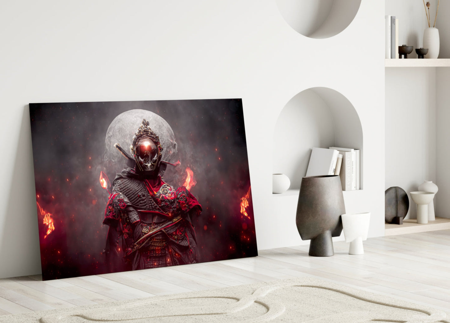 Fire Fighter Glass Wall Art