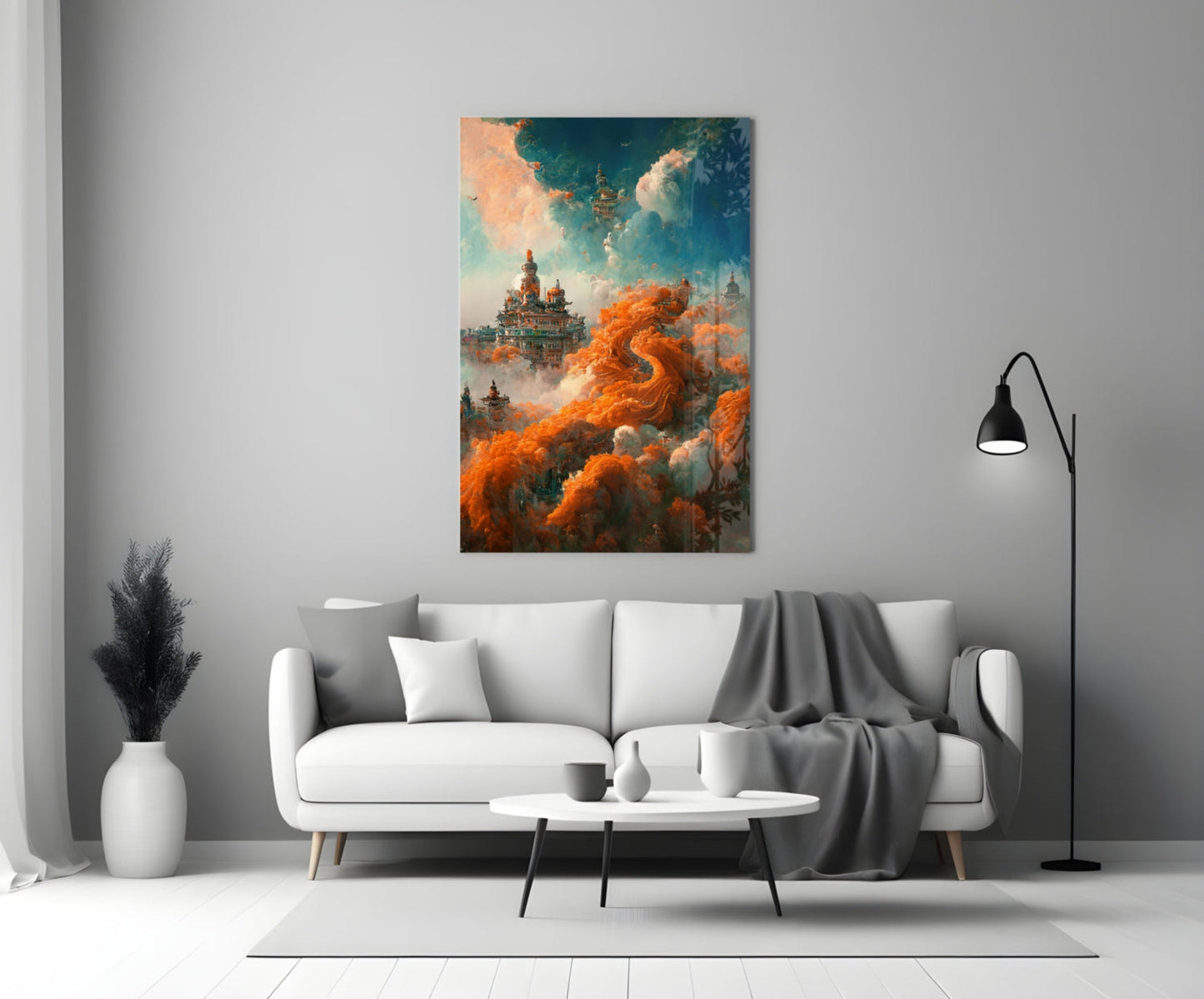 Dream Castle Glass Wall Art