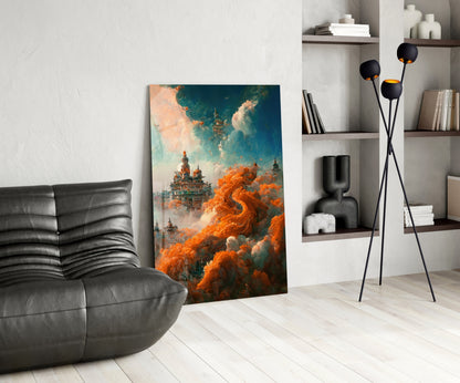 Dream Castle Glass Wall Art