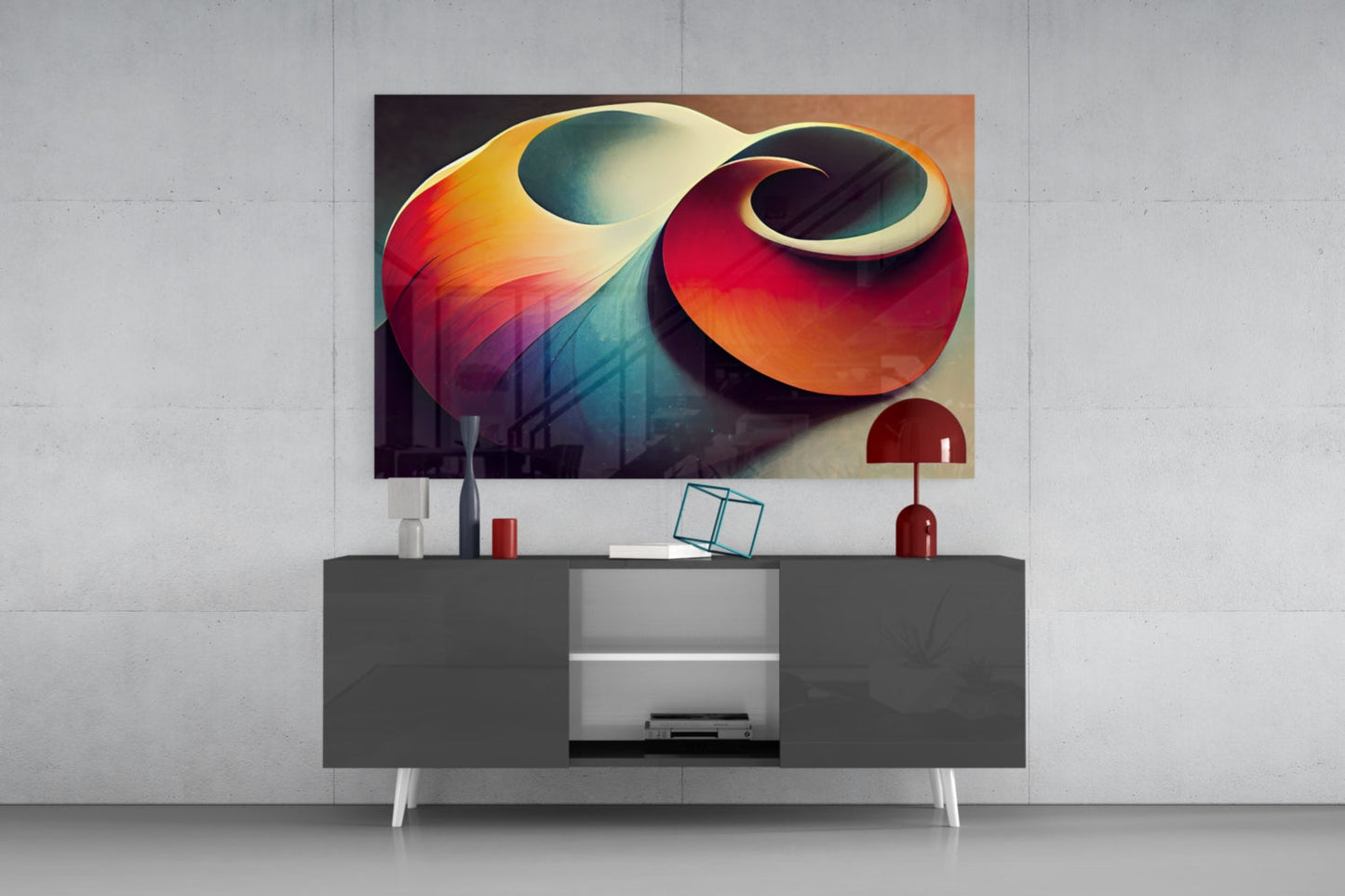 The Shell Glass Wall Art