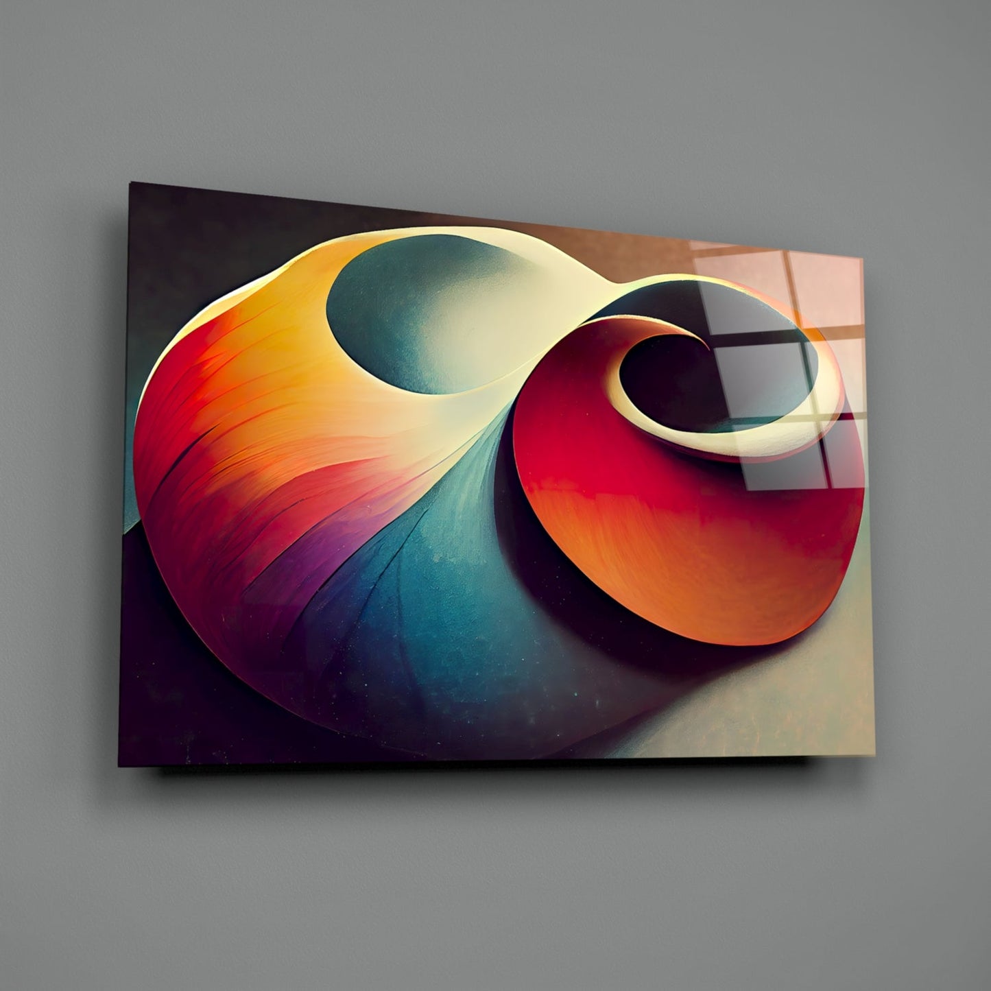 The Shell Glass Wall Art