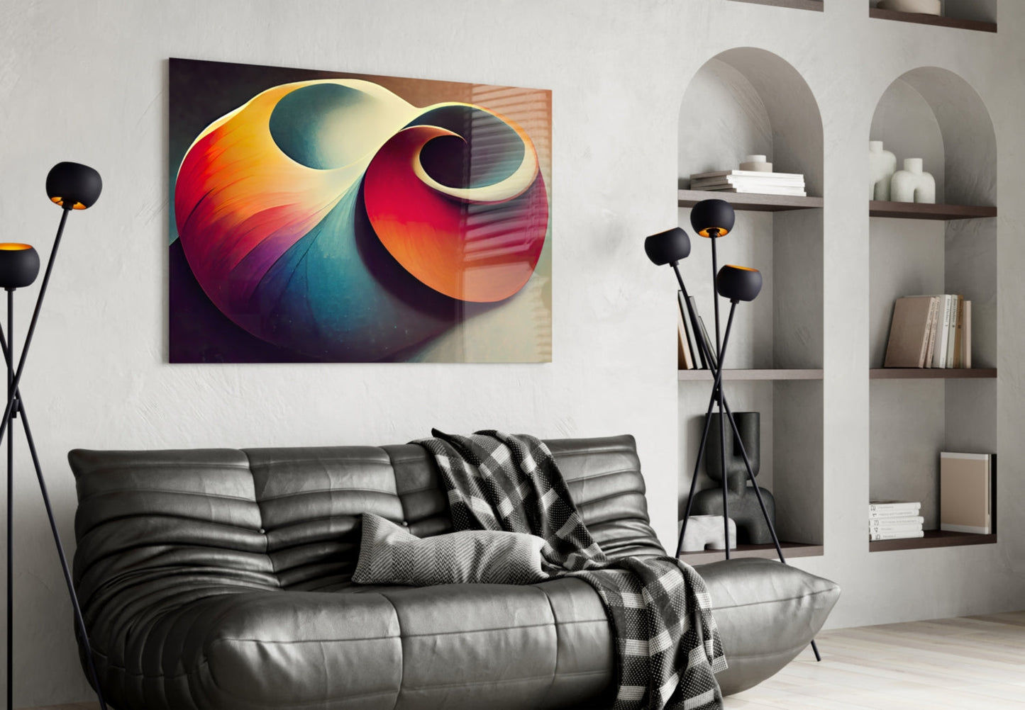 The Shell Glass Wall Art