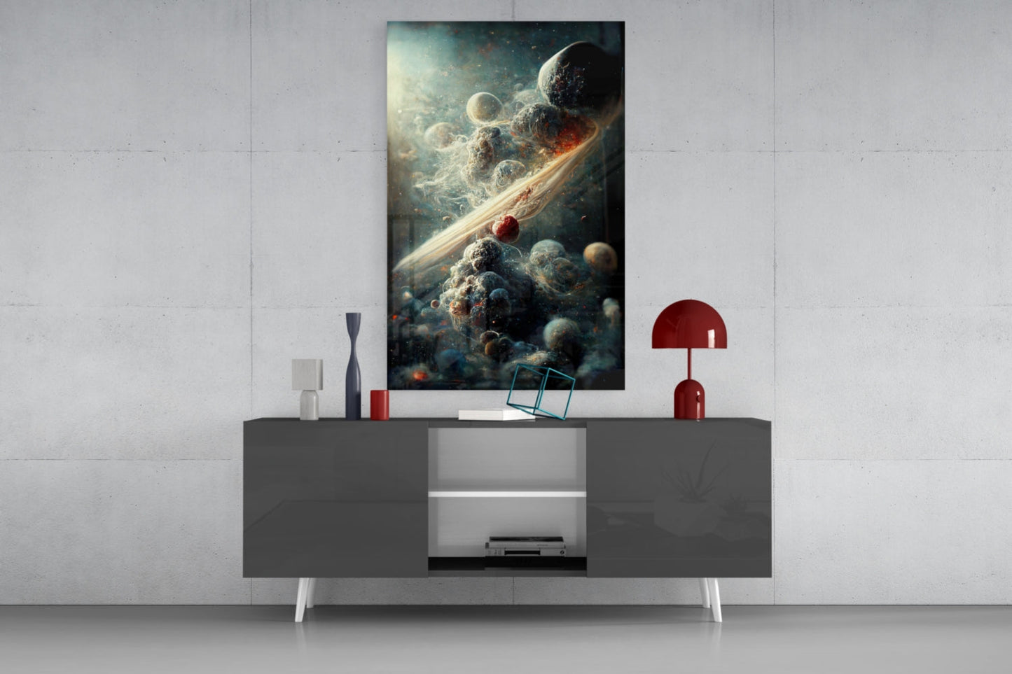 Small Bang Glass Wall Art