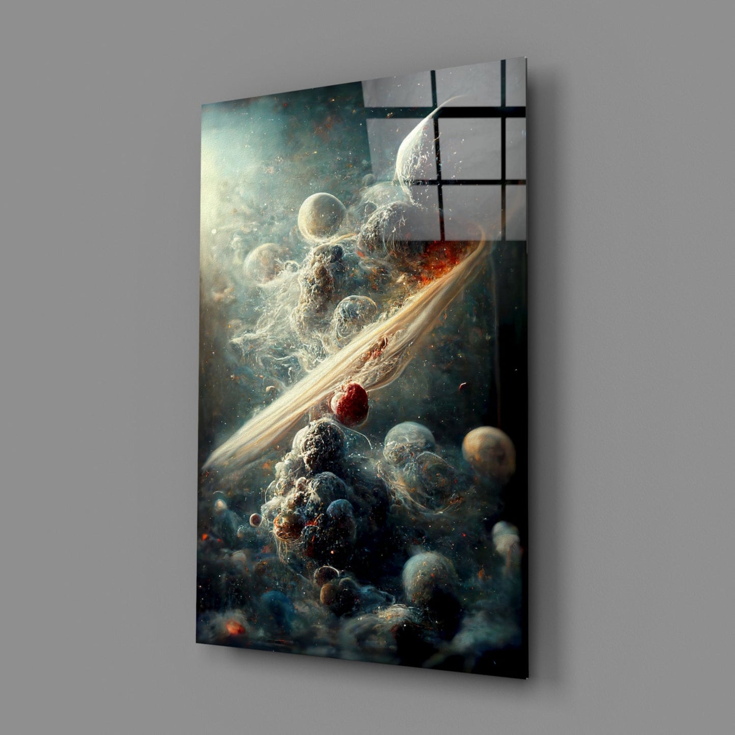 Small Bang Glass Wall Art