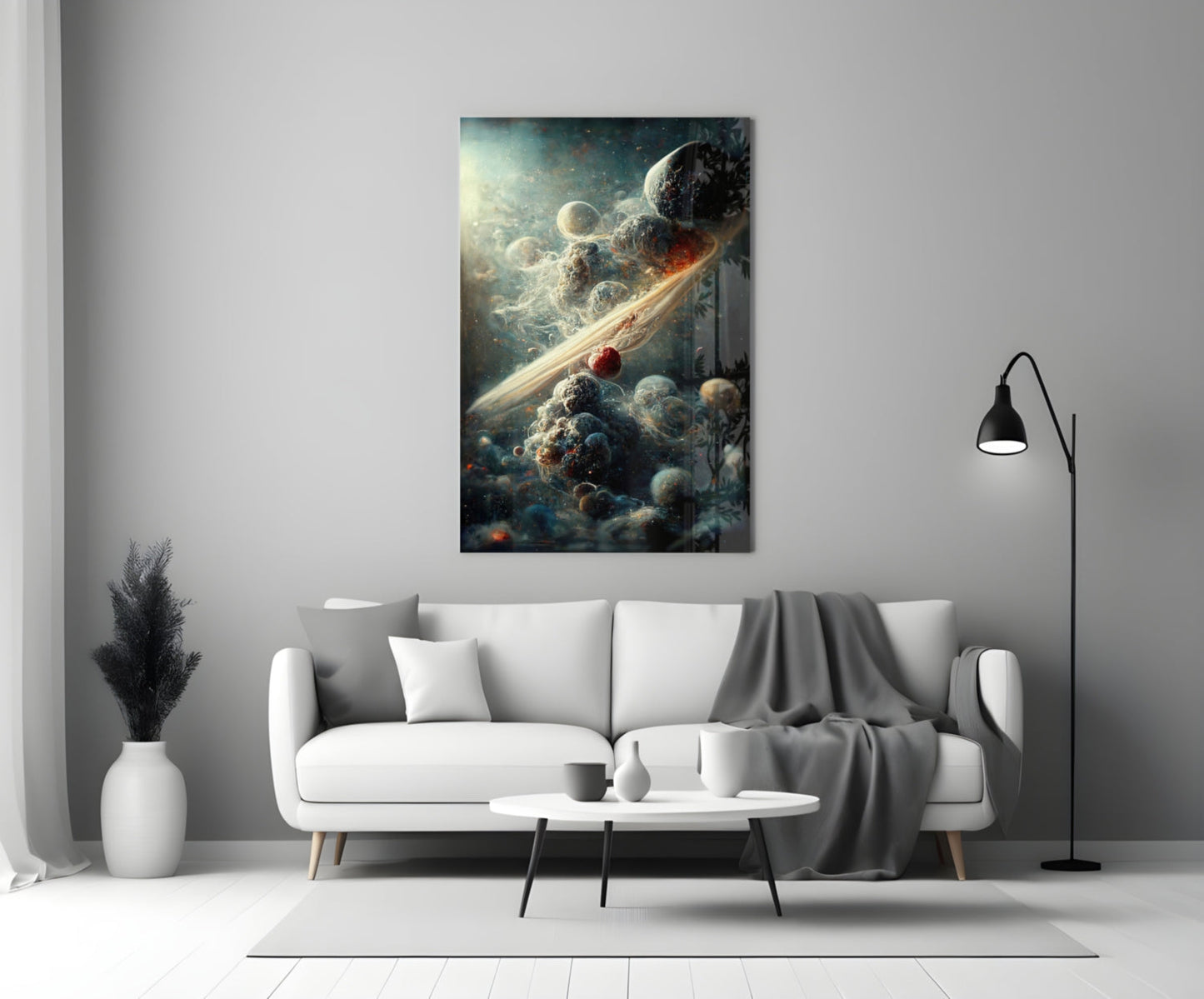 Small Bang Glass Wall Art