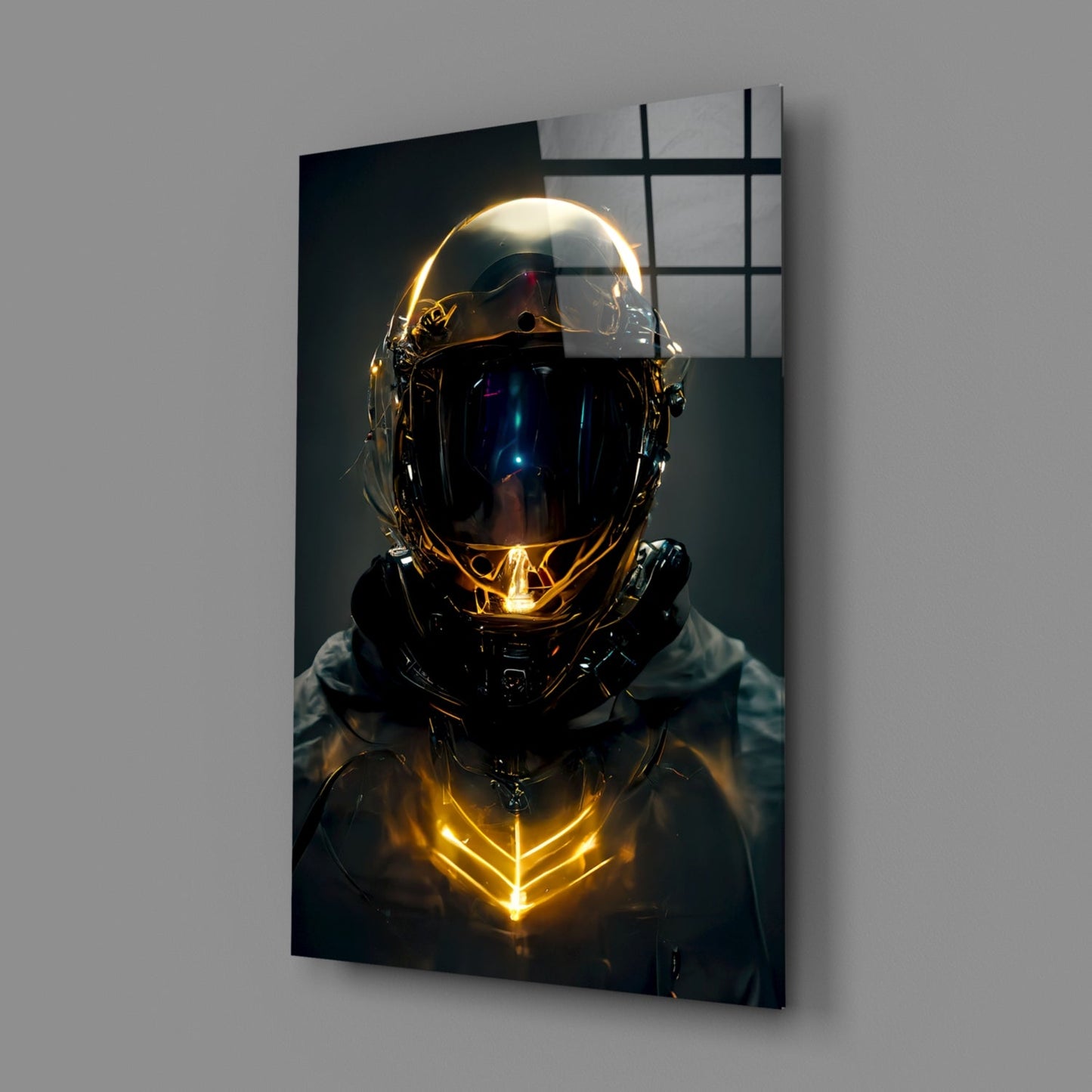 Back to the Space Glass Wall Art