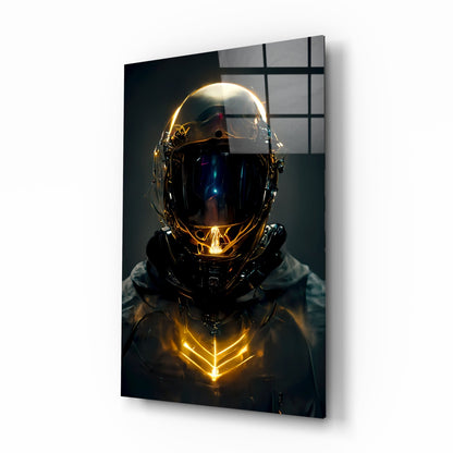 Back to the Space Glass Wall Art