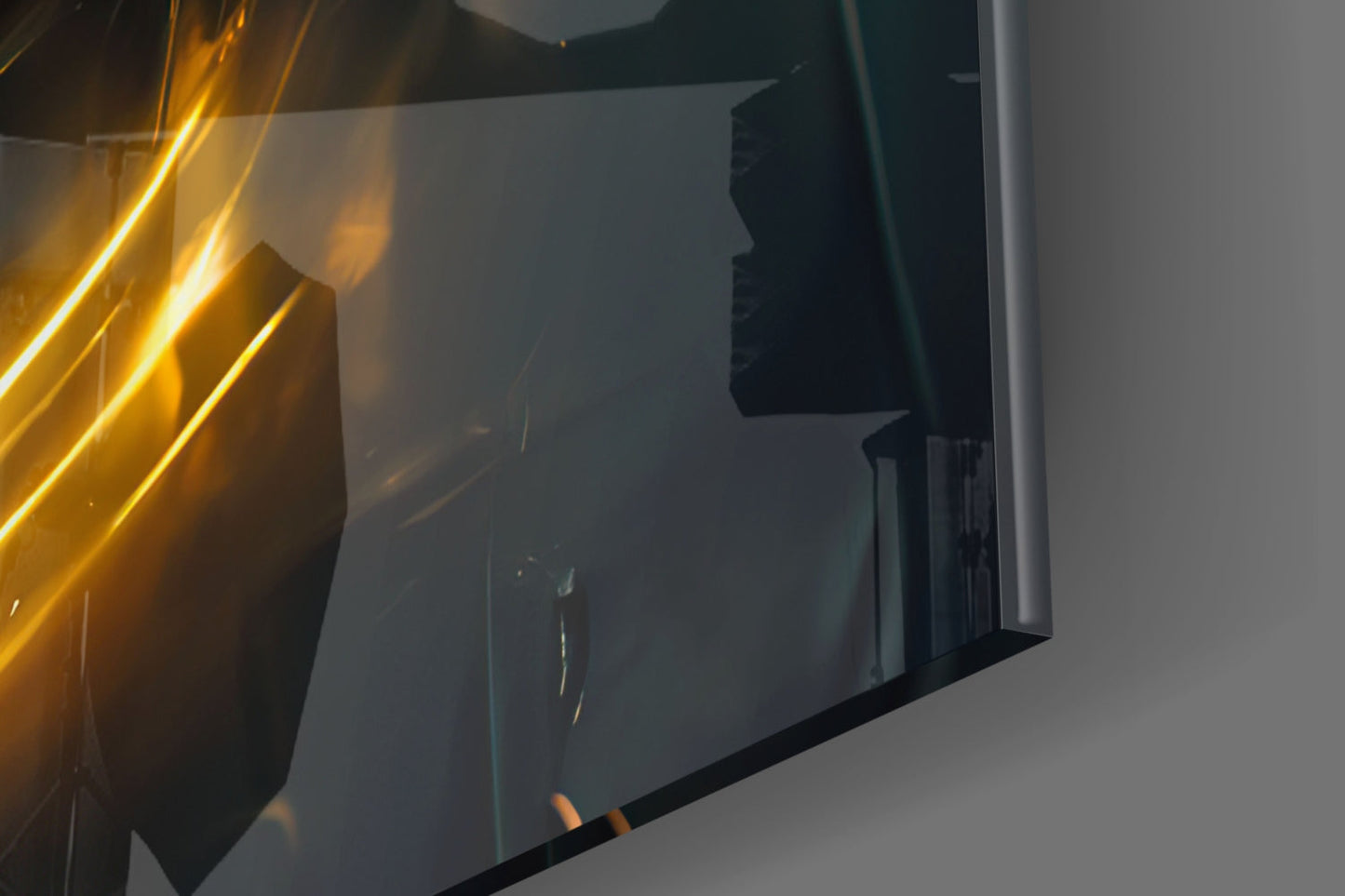 Back to the Space Glass Wall Art