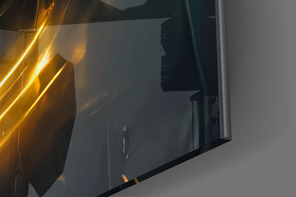 Back to the Space Glass Wall Art