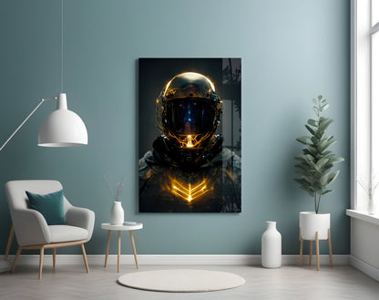 Back to the Space Glass Wall Art