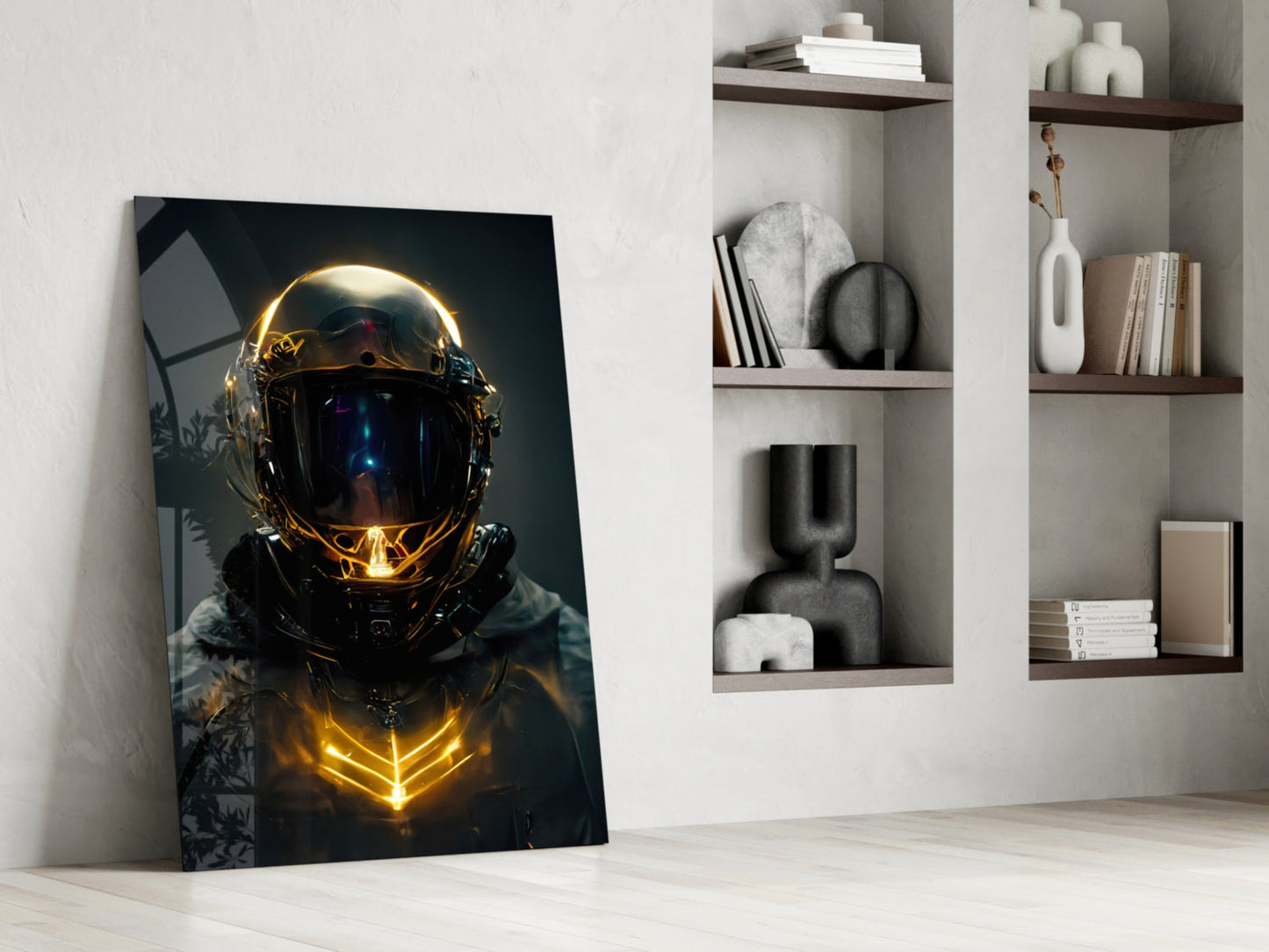 Back to the Space Glass Wall Art