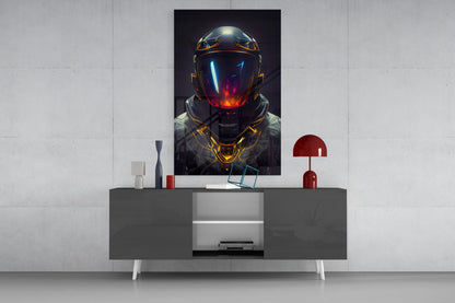 Back to the Space Glass Wall Art
