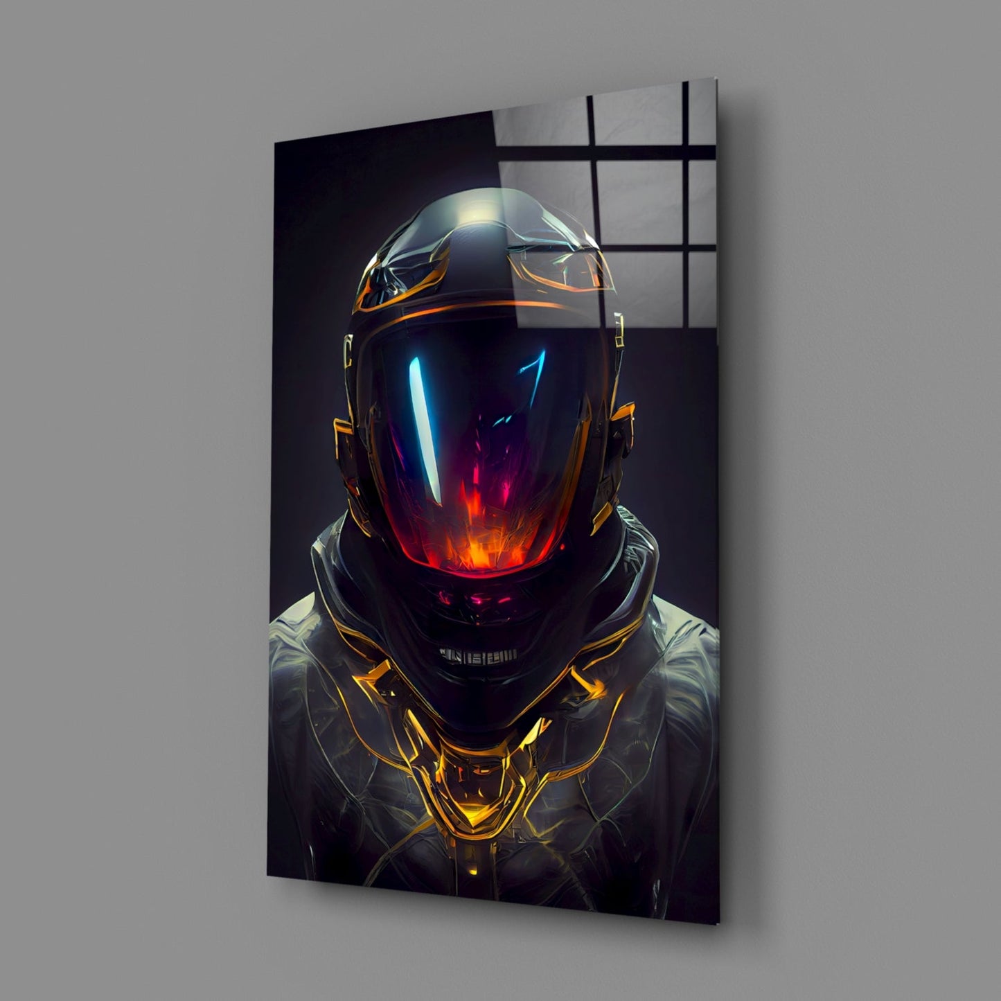 Back to the Space Glass Wall Art