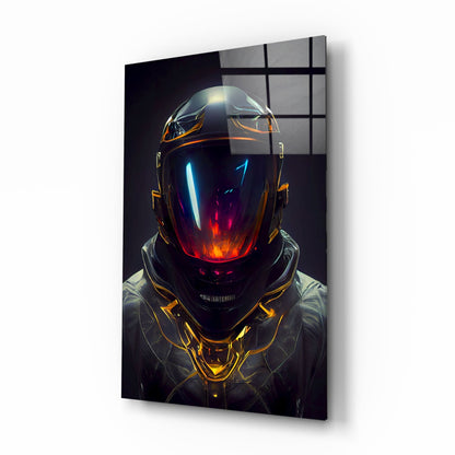 Back to the Space Glass Wall Art