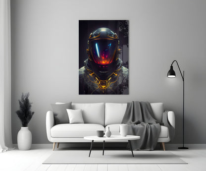 Back to the Space Glass Wall Art