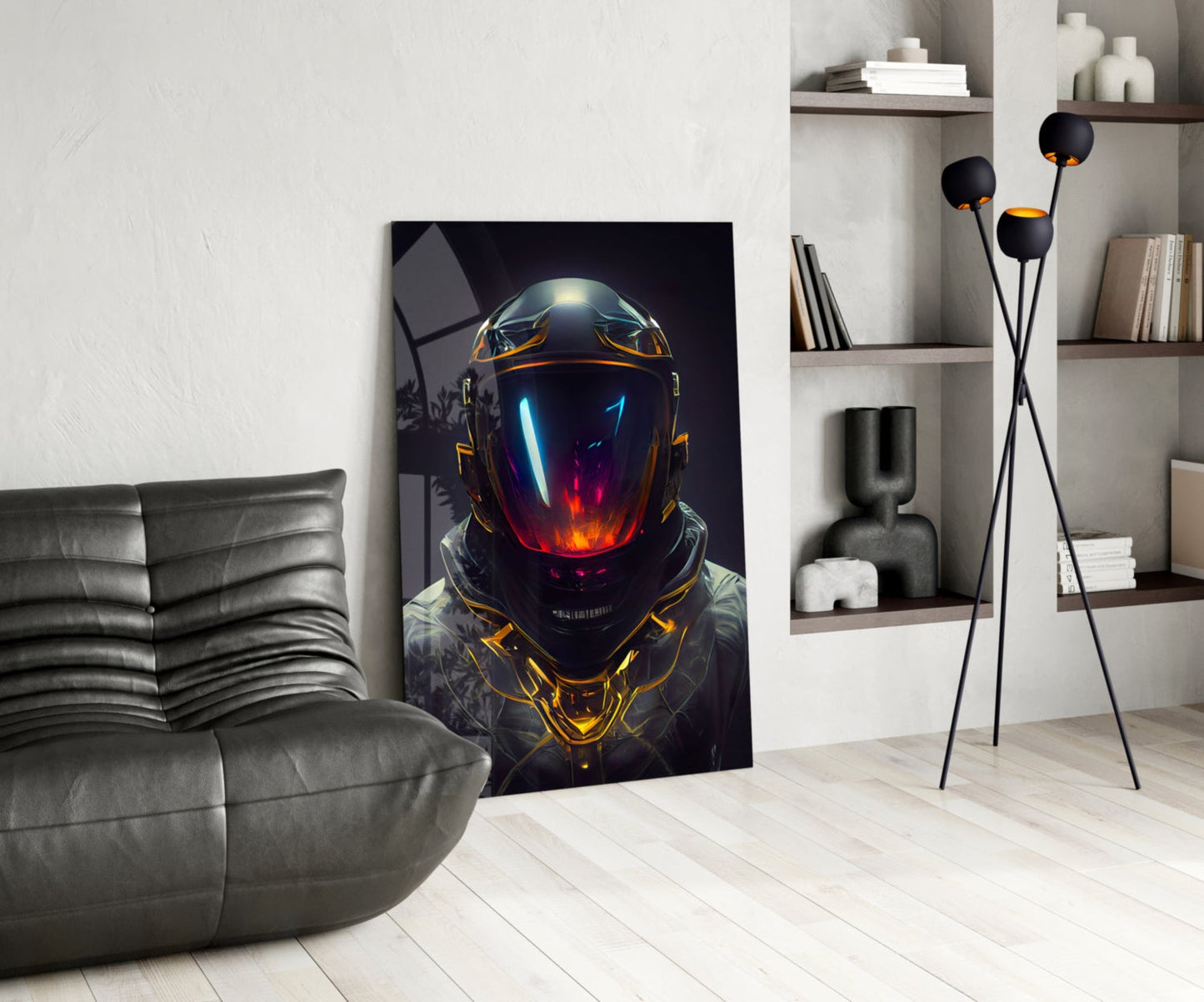 Back to the Space Glass Wall Art