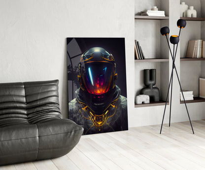 Back to the Space Glass Wall Art