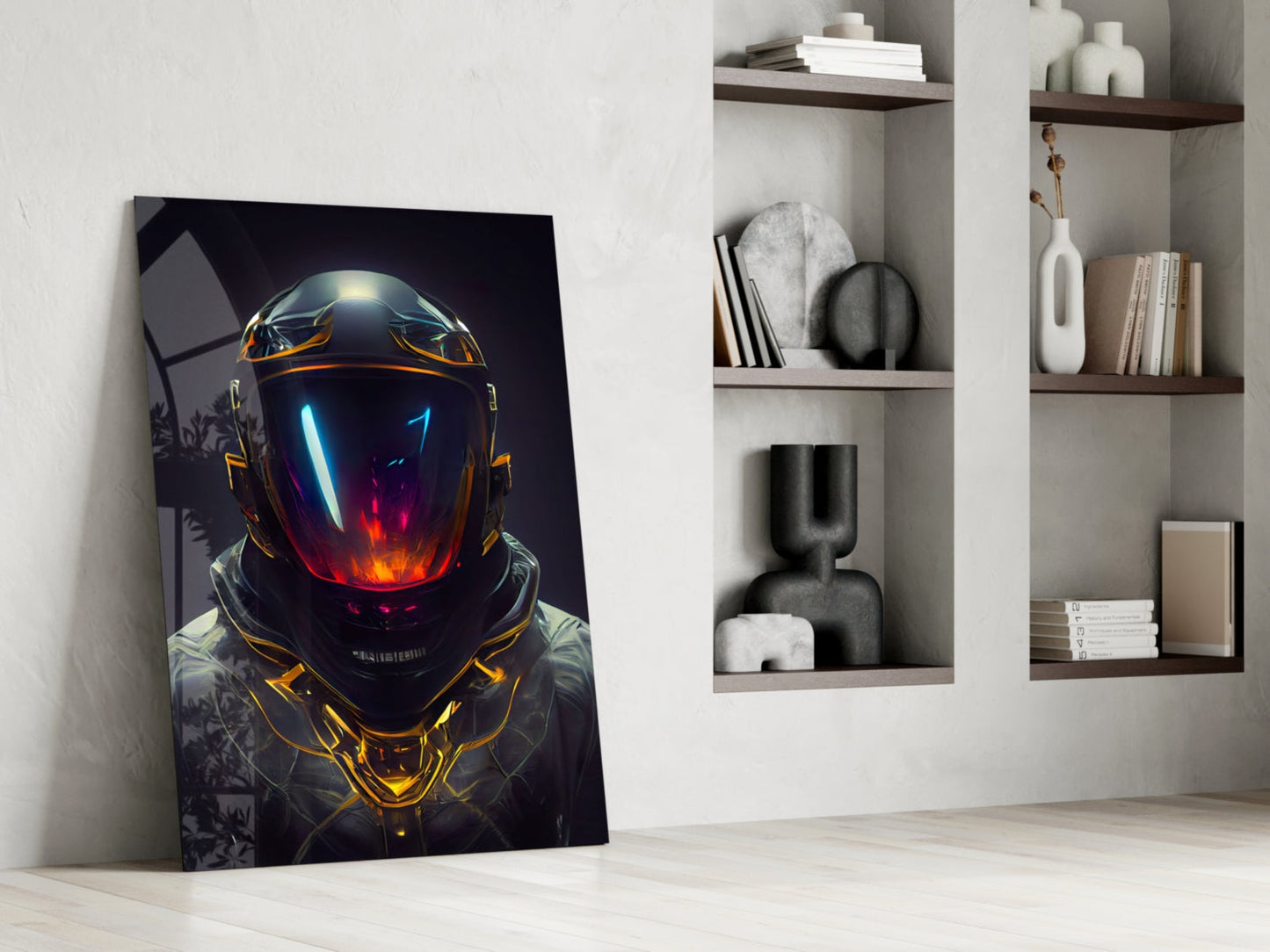 Back to the Space Glass Wall Art