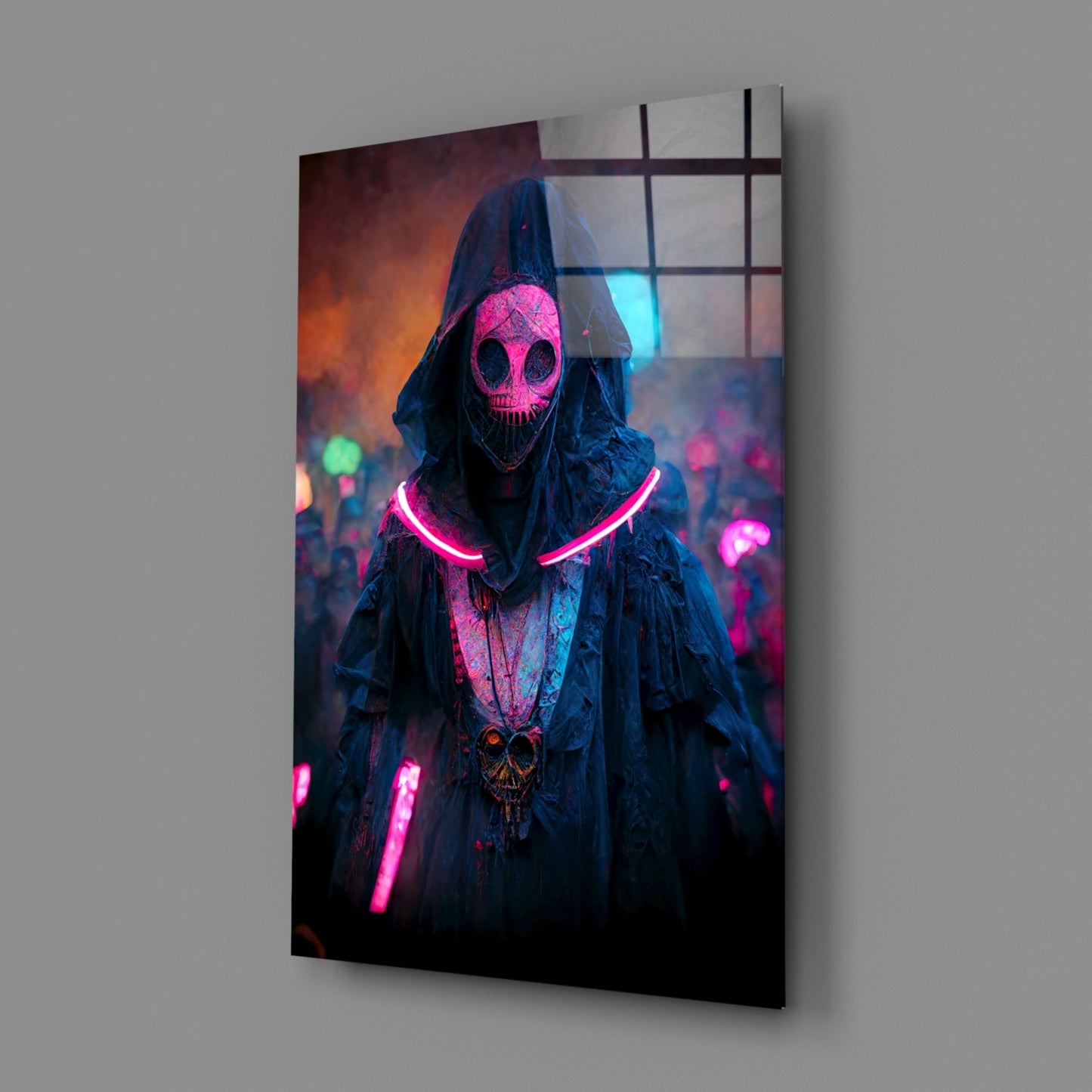 Shaman of the New World Glass Wall Art