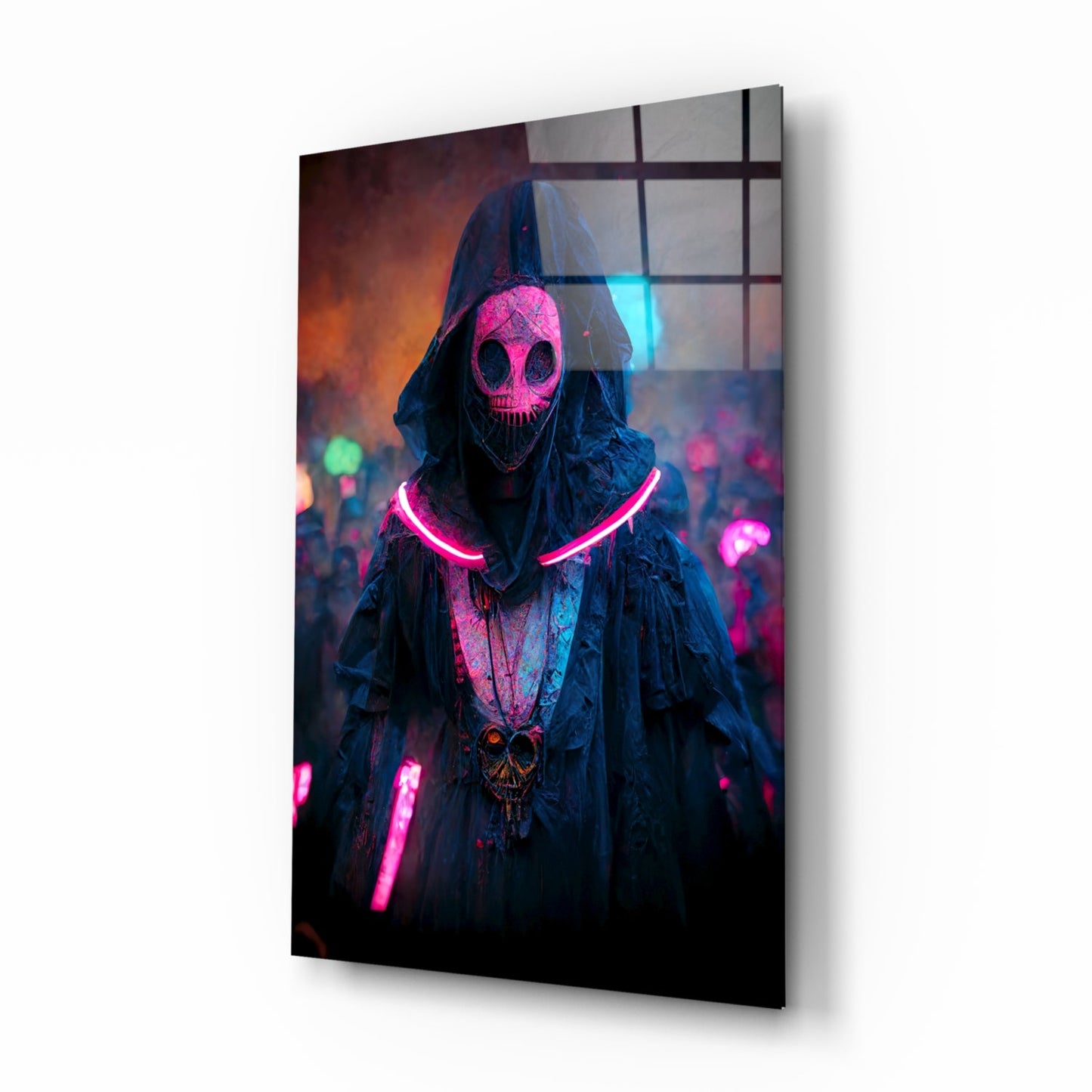Shaman of the New World Glass Wall Art