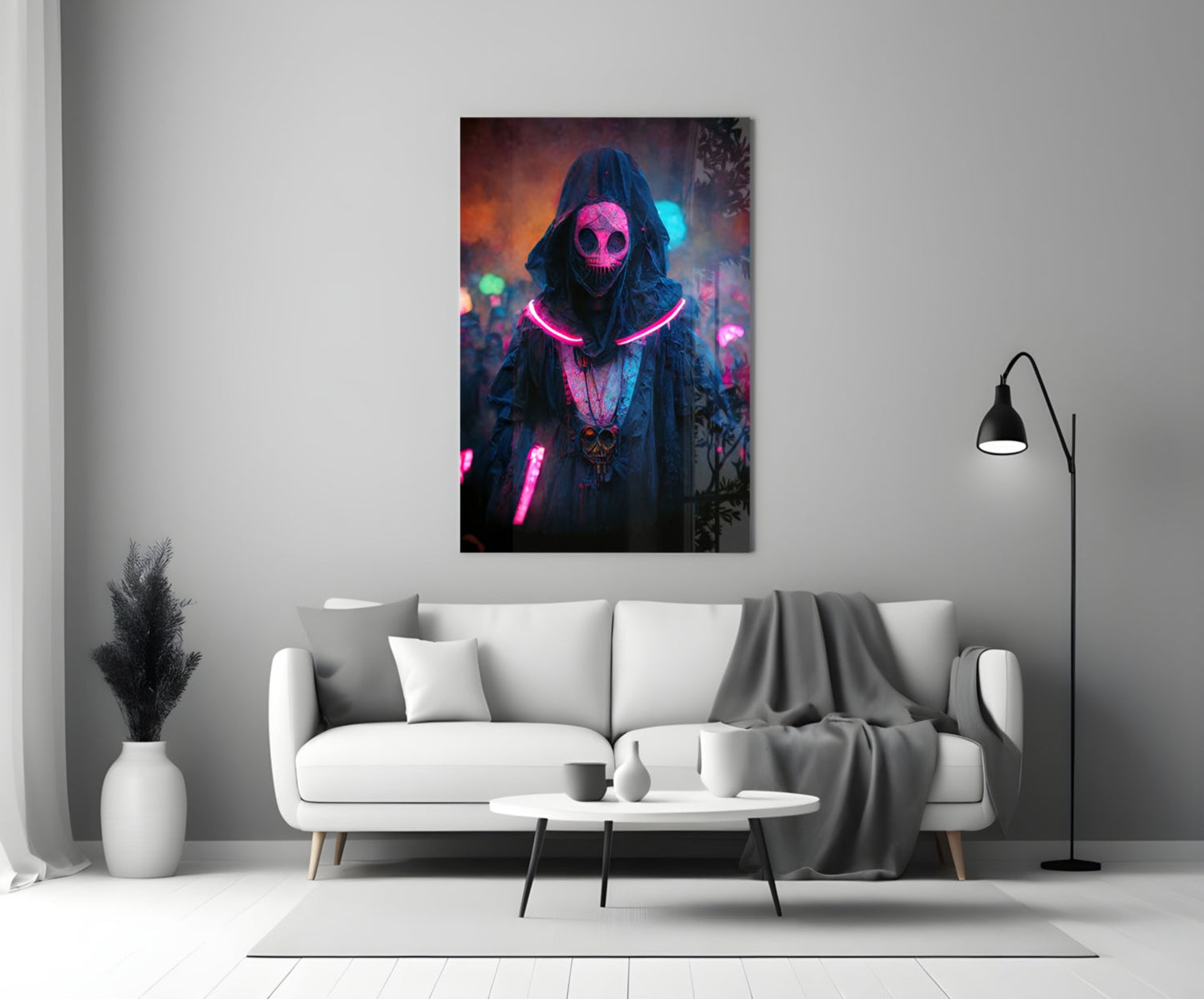 Shaman of the New World Glass Wall Art