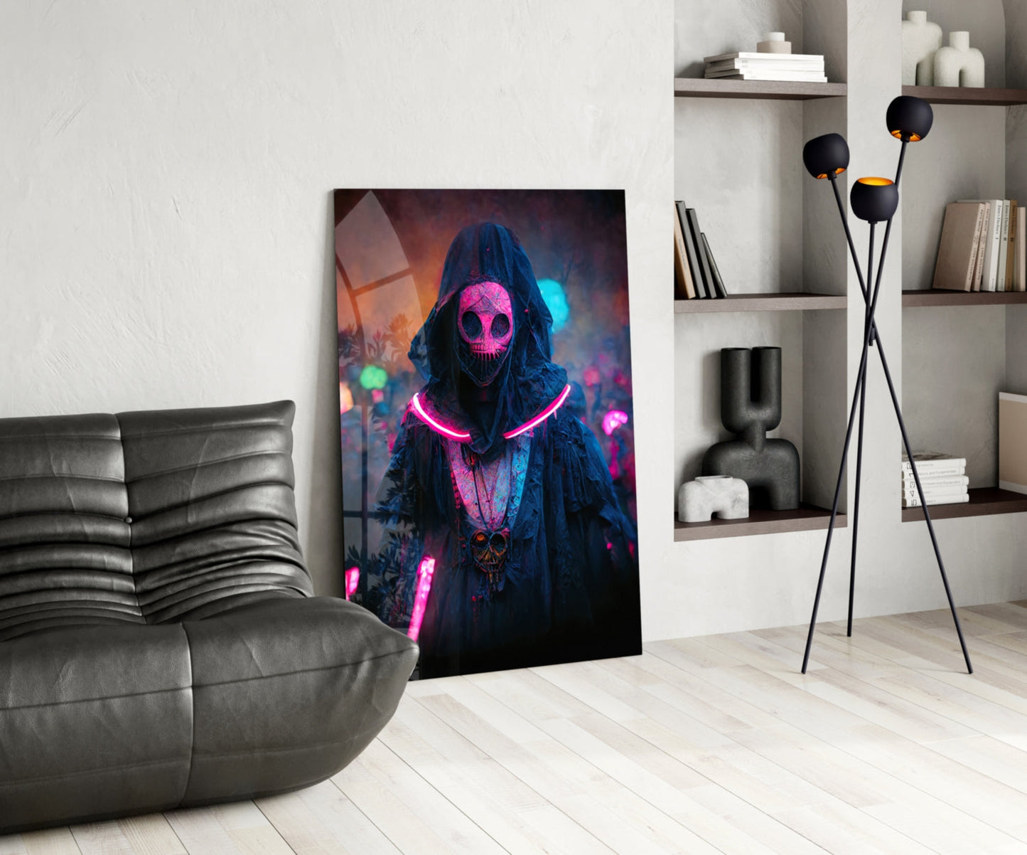 Shaman of the New World Glass Wall Art