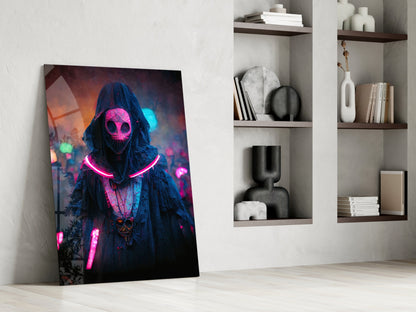 Shaman of the New World Glass Wall Art