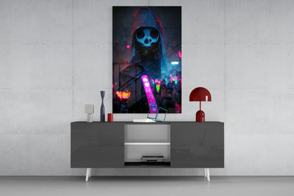 Shaman of the New World Glass Wall Art