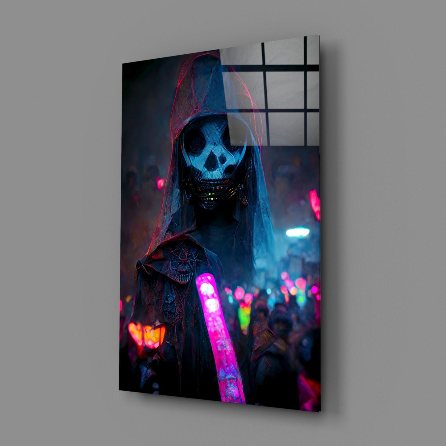 Shaman of the New World Glass Wall Art