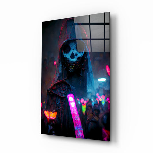 Shaman of the New World Glass Wall Art