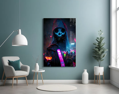 Shaman of the New World Glass Wall Art