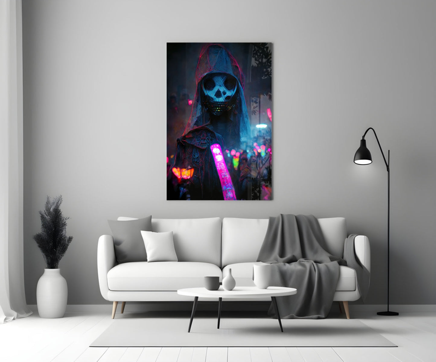 Shaman of the New World Glass Wall Art