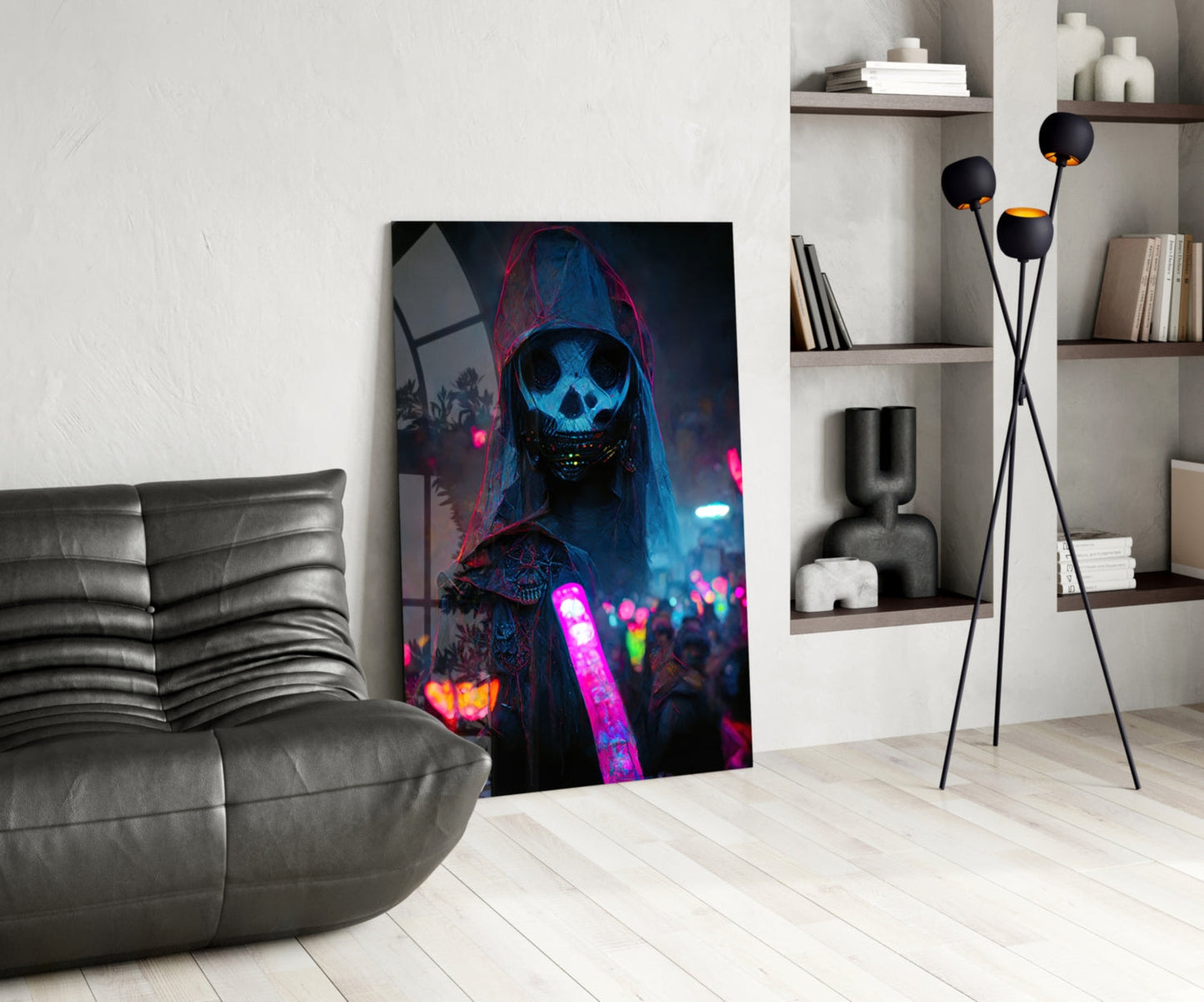 Shaman of the New World Glass Wall Art