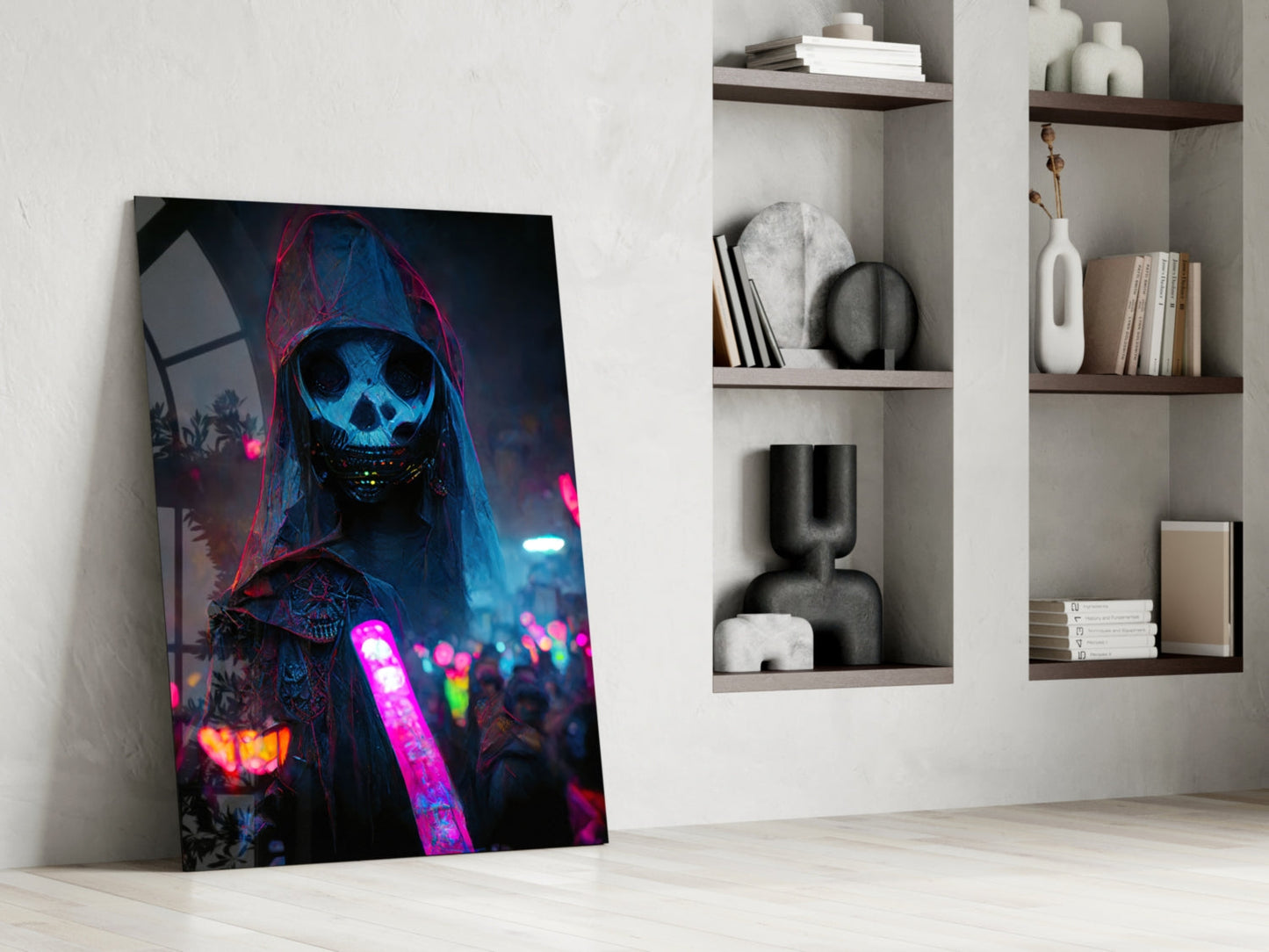Shaman of the New World Glass Wall Art